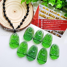 DÂY CHUYỀN PHẬT BẢN MỆNH 12 CON GIÁP MÀU XANH LÁ TRONG- 120K