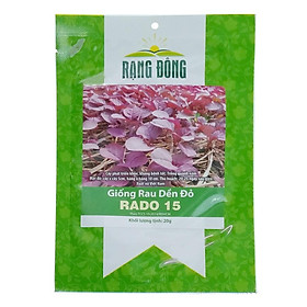 Mua Hạt Giống Rau Dền Đỏ RADO 15 - 20gr - Lá hơi tròn lớn  màu đỏ đậm hấp dẫn  ăn ngon  mềm - Rạng Đông