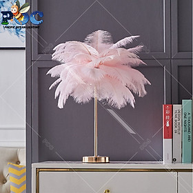 Mua Đèn Bàn Trang Trí Phòng Ngủ Lông Đà Điểu  MB3813H