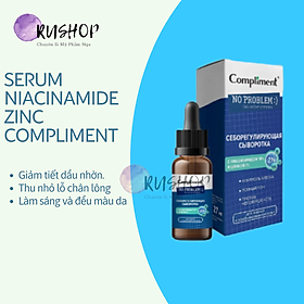 Serum Niacinamide & ZinC Compliment Tinh Chất Dưỡng Cấp Ẩm Trắng Da Giảm Mụn Mờ Thâm