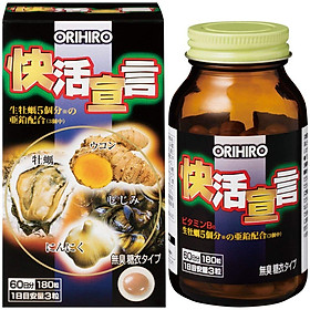 Thực phẩm bảo vệ sức khỏe Tinh chất hàu tươi tỏi nghệ Orihiro Vivacity Nhật Bản 180 viên
