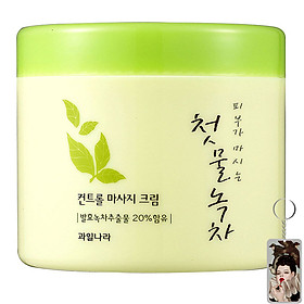 Kem tẩy trang trà xanh sạch sâu Welcos Green Tea Fresh Cleansing Hàn Quốc 300g tặng kèm móc khóa