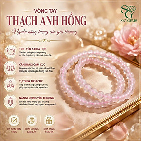 Vòng Tay Thạch Anh Hồng