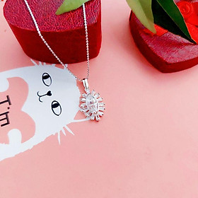 Mặt Dây Chuyền Bạc Đính Đá cao cấp Ảnh thật