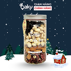 Hạt Hỗn Hợp Oaky 500g (Size Lớn) - Nhập Khẩu Mỹ & Úc, Ăn Vặt Healthy, Giàu Dinh Dưỡng