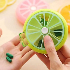 Hộp chia thuốc lát cam- màu ngẫu nhiên