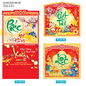 Lịch Lò Xo Treo Bộ Số 12 Tháng 2024 - VL-LXG05 - Phúc Kim Tiền - Vanlangbooks