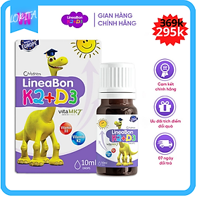 Vitamin k2 d3 hỗ trợ tăng chiều cao, hết còi xương cho trẻ sơ sinh - LINEABON K2D3 - Sản phẩm từ Châu Âu - Công nghệ mới giúp hấp thu tối đa canxi tự nhiên