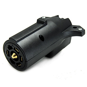 7 Pin To 5 Pin Round Trailer RV Light Connector Adapter Plug Converter