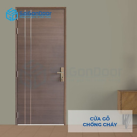 Mua 1m Cửa Gỗ Chống Cháy GCC  MDF Laminate P1R2 - Chưa Kèm Phụ Kiện - SAIGONDOOR