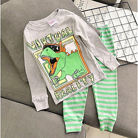 Đồ bộ bé trai, bộ ngủ dài tay cho bé trai size 8-25KG chất thun cotton mềm mịn mát