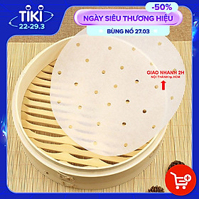 Giấy Nến Tròn Đục Lỗ Cao Cấp KETILO Size 20cm Lót Nồi Chiên Không Dầu, Lót  Xửng Hấp Bánh Bao, Há Cảo, Dimsum - CHÍNH HÃNG