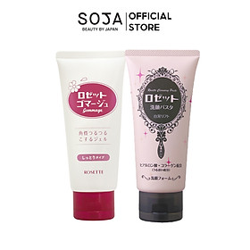 Combo Thanh Lọc Chống Lão Hóa Cho Da Khô Rosette Gommage Moist + Rosette Face Wash Pasta White Clay Clift