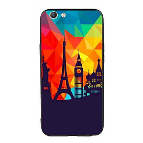 Ốp lưng viền TPU cho Oppo F1s - Travelling
