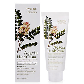 Hình ảnh Kem Dưỡng Da Tay 3W Clinic Acacia Hand Cream 100ml