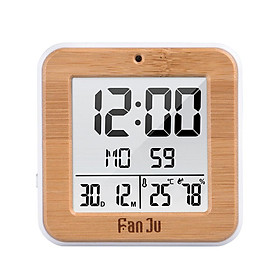 Đồng hồ kỹ thuật số cầm tay với màn hình hiển thị ngày, giờ, nhiệt độ,...