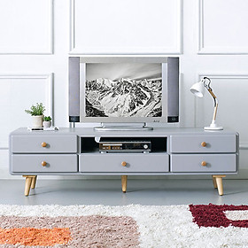 Tủ TV 5 Ngăn Kéo Rora IBIE - LV5KRORG - Grey