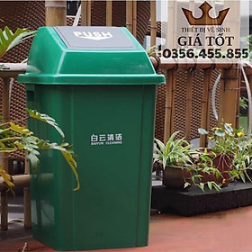 Mua Thùng rác nhựa nắp lật Baiyun 100L - hàng nhập khẩu
