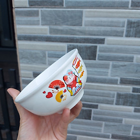 Set 10 chén sứ cao cấp , bát ăn cơm in hoa tiết mèo siêu đẹp