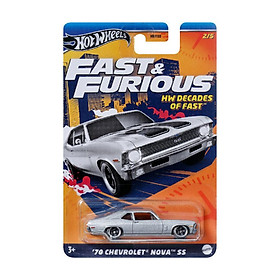 Đồ Chơi Siêu Xe Hot Wheels F&F 70 Chevrolet Nova Ss HRW42 HNR88