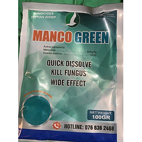 Sản phẩm bảo vệ cây trồng Mancozeb Ấn Độ Manco Green 100gr
