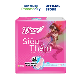 Băng vệ sinh siêu thấm siêu mỏng cánh Diana (8 miếng/gói)
