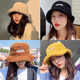 Mũ bucket lông cừu hot hit phong cách Hàn Quốc