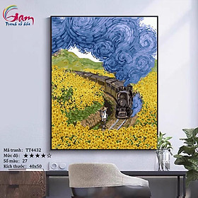 Tranh sơn dầu số hoá tự tô màu Gam TT4432 40x50cm căng sẵn khung