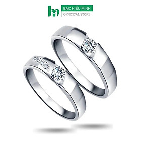 Nhẫn Đôi Bạc Nhẫn Cặp Bạc - Qúy Phái - BẠC HIỂU MINH NC306