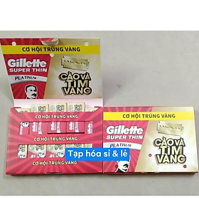 Lưỡi Lam Gillette - Hộp 100 Lưỡi (10 hộp nhỏ, mỗi hộp 10 lưỡi)