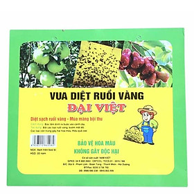 Keo Dính Ruồi Đại Việt – Vua Diệt Ruồi Vàng – Diệt Sạch Ruồi Vàng – Mùa Màng Bội Thu (15 Miếng)