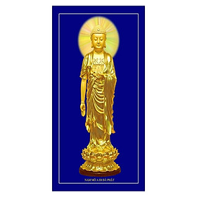Tranh phật treo tường trang trí nhà cửa mẫu tượng Phật adida, tam thánh, Tranh Phật Giáo Adida Phật 2290