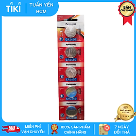 VỈ 5 Viên Pin CR2450 3V Panasonic Hàng Chính Hãng