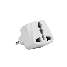 High Quality Swiss Embedded Conversion Plug 3-hole Adaptor Plug Swiss Plug to Universal Socket Travel Plug Adapter White