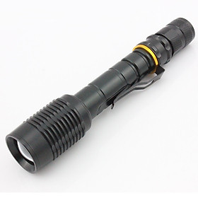 Mua Đèn Pin Siêu Sáng XML-T6 ( Tặng 02 PIN 2600 CỰC CHUẨN MÀU HỒNG) - Giao màu ngẫu nhiên