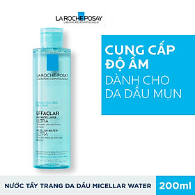 Nước Tẩy Trang Làm Sạch Sâu Và Kiểm Soát Bã Nhờn Cho Da Dầu Và Da Mụn La Roche Posay Effaclar Micellar Water