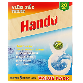 Viên tẩy xanh toilet Hando 20 viên Value Pack