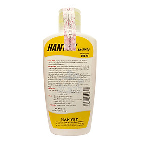 Sữa tắm Hantox Shampoo vàng 200ml Sữa tắm trị ve rận, bọ chét, ký sinh trùng cho chó mèo
