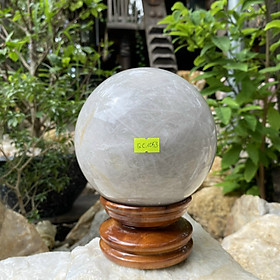 Quả cầu đá thạch anh trắng giúp cải thiện trí nhớ và sự tập trung-15cm-4.8kg-QC1053