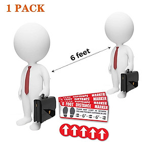 Floor Decals Social Distancing Keep 6ft in Between Distance Marker Floor Decal for Social Distancing While in Line