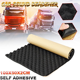 100x50cmx2cm Car Sound Deadener Mat Sound Deadening Noise Insulation Acoustic Dampening Foam Subwoofer Mat autos Accessories