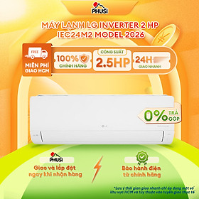 Máy lạnh LG Inverter 2.5HP IEC24M2 - Hàng Chính Hãng - Model 2026 