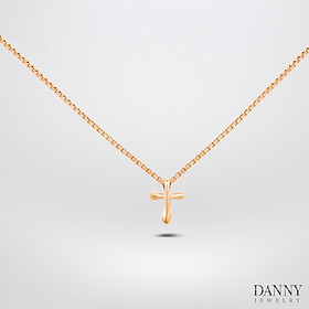 Dây Chuyền Có Mặt Danny Jewelry Bạc 925 Xi Vàng Hồng/Rhodium Thánh Giá DM053