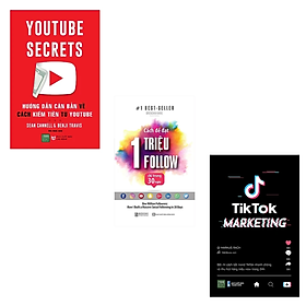 Combo 3 cuốn Kinh Doanh Trên Nền Tảng Số : Cách Để Đạt 1 Triệu Follow Chỉ Trong 30 Ngày + TikTok Marketing + Youtube Secrets