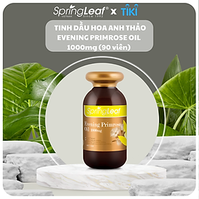 Hình ảnh Tinh Dầu Hoa Anh Thảo Hỗ Trợ Cân Bằng Nội Tiết Tố Điều Hòa Kinh Nguyệt Evening Primrose Oil Springleaf Lọ 90/180 Viên