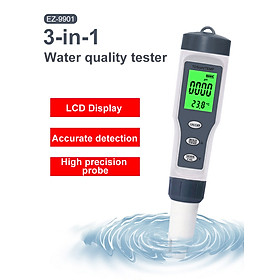 Máy Đo Độ PH/TDS/Nhiệt Độ Nước 3 Trong 1 Noyafa EZ-9901. 3 in 1 Digital PH Meter with TDS/Temp Meter, TDS Water Tester ±0.05 PH High Accuracy with 0-14 PH Measurement Range for Drinking Water, Swimming Pool, Aquarium, Hydroponics.