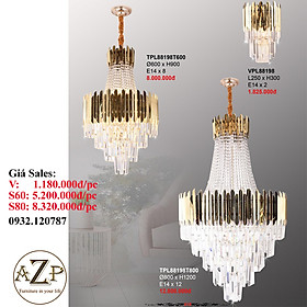 Mua ĐÈN THẢ TRẦN PHA LÊ / ĐÈN THÔNG TẦNG TRANG TRÍ PHÒNG KHÁCH / PHÒNG NGỦ / CẦU THANG / KHÔNG GIAN SANG TRỌNG AZP-88198 phong cách đương đại  hàng nhập khẩu AZP