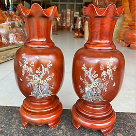 Mua Cặp lục bình gỗ Lim nguyên khối cao 60cm