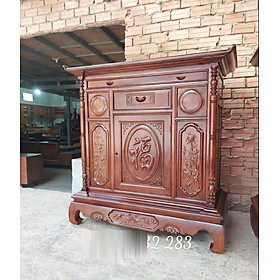 Mua Tủ thờ chữ phúc 1m27 màu gụ - Đồ Gỗ Mạnh Hùng