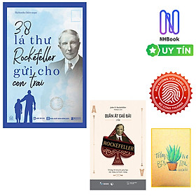 Combo 2 Cuốn Nhà Rockefeller : 38 Lá Thư Rockefeller Gửi Cho Con Trai và Quân Át Chủ Bài Của Rockefeller - Những Lời Khuyên Giúp Bạn Xây Dựng Sự Thịnh Vượng ( Tặng Kèm Sổ Tay Xương Rồng )